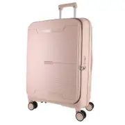 Pierre Cardin 80cm LARGE Front Opening Hard Shell Suitcase - Blush