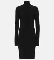 [Norma Kamali] Norma Kamali Stretch jersey turtleneck dress AU 16 black