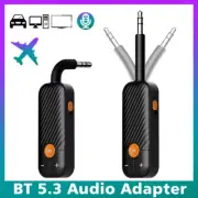 Bluetooth 5.3 Receiver Transmitter Wireless 3.5mm AUX Audio Adapter For Home Car
