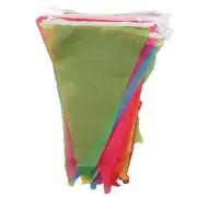 Multicolors Pennant Nylon Flags String Banner Buntings Decoration Ornament New