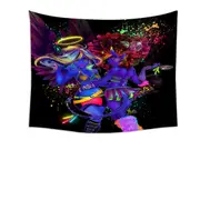 Retro Colored Sexy Angel and Devil Tapestry