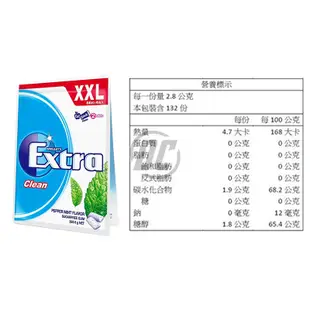 【迪西美食】 台灣出貨 Extra 益齒達 92.4g 口香糖 薄荷無糖口香糖 Extra口香糖 潔淨無糖口香糖 超值包