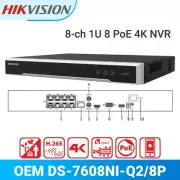 Hikvision DS-7608NI-Q2/8P 8CH 8MP for POE Camera Security Network Video Recorder