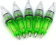 Aomeiter 5Pcs 4.7" Deep Drop Super Waterproof LED Fishing Light Disco Blinking 7 Colors (5 Packs)