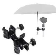 Camera Umbrella Clip Mount Outdoor Tripod Umbrella Holder Clip Bracket Stand