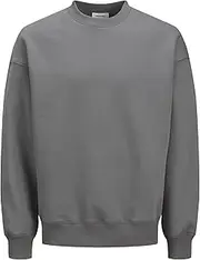 JACK&JONES Men's JJEURBAN Edge Sweat Crew Neck Noos Sweatshirt, Mulch, L, Mulch, Large