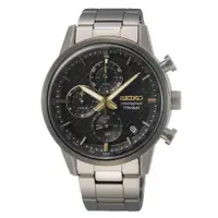 在飛比找ETMall東森購物網優惠-SEIKO精工 CS系列 鈦金屬三眼計時腕錶 (8T67-0