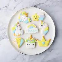 在飛比找ETMall東森購物網優惠-新款 獨角獸糖霜餅干模具 卡通翻糖蛋糕切模 烘焙DIY活動工
