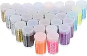 SHINEOFI Nail Art Sequins Set 32 Colors Fine Glitters Manicure Tools Nail Glitter Sequins Decorations