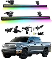 BJOHQ Electric Running Boards Compatible for Toyota Tundra 2011-2021 with Light, SUV, Off-Road & Pickup Trucks - Retractable Truck Steps & Nerf Bars
