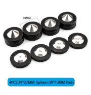 4PCS Steels Isolation Feet Pad Speaker Spike HiFi Cones Mounts Amplifier Stand