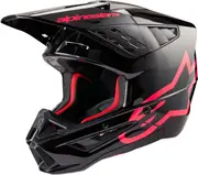 Alpinestars S-M5 Corp 2024 Motocross Helmet, black-pink, Size 2XL for Men Black Pink