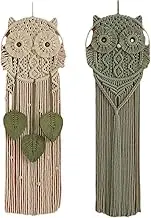 Owl Macrame Wall Decor - Creative Bohemian Tapestry for Living Room, Children's Room, Bedroom, Bathroom, Dining Room