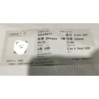 在飛比找蝦皮購物優惠-2024高鐵票根 易遊網 0413 0415板橋 台南🚄