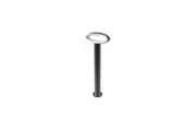 HORUS Garden Bollard Light 9W Oval (Open) Matte Black 3000K IP54 H500mm 350LM