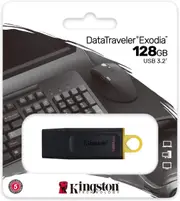 USB Drive Kingston 3.2 DataTraveler Exodia 128GB 3.2 Flash Drive DTX/128GB Yellow