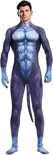 [Bemeiren] Men's Zentai Bodysuit Animal Print Cosplay Catsuit Spandex Fullbody Jumpsuit Costumes