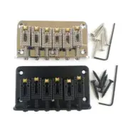 Roller Saddle Hardtail Top Load Bridge Tailpiece with Wrench & Screws for Guitar