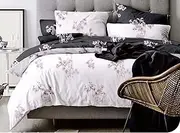 Quilt Cover Set, 3 Piece Duvet Cover Set Includes 2 Pillowcases, Doona Cover Set M326 (Super King Size)
