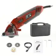 400W Electric Mini Circular Saw Wood Metal Cutting Tool 110V with 3 Blades