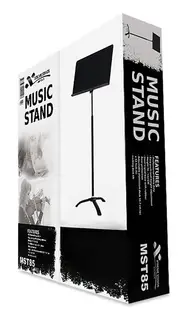 AMS MST85 Music Stand Tripod Base 32.5H X 50.7W Cm Desk Bl