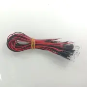10pcs 5mm 3.4V-12V UV LEDs Wired Pre-Soldered Cables Car/Boat Light