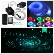 16W RGBW Fiber Optic Star Ceiling Starry Decor Lights BT APP RF Meteor Lamp Kit (for: Mitsubishi)