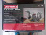Craftsman 21106 - 6 inch Bench Grinder 2.8 AMP. - NEW SEALED IN BOX