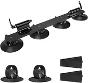 Vacuum Suction Roof-Top Bike Carrier Rack for Car MTB Bicycle Rack Sucker Car Roof Road Mountain Bike Universal Holder(Black for 2 Bikes)