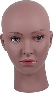 OSOLADY Cosmetology Mannequin Head Model Bald Female Wig Display Head for Hairdressing Styling Circumference for Salon and Personal Use Lightweight Portable Design