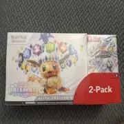 Pokemon Prismatic Evolutions Elite Trainer Box & Booster Bundle - Costco 2 Pack