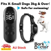 Bark Doctor PT200 SAFE FOR SWIMMING Remote Training Collar Beep+Vibration+Shock!