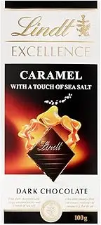 Lindt Excellence Sea Salt Caramel Dark Chocolate Block 100g