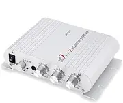 PolarLander Power Car Amplifier Hi-Fi 2.1 MP3 Radio Audio Stereo Bass Speaker Booster Player for Motorbike Home No Power Plug