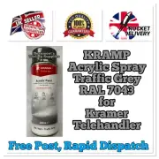 Kramer Telehandler KRAMP Traffic Grey Acrylic Paint 400ml RAL 7043 for FREE POST