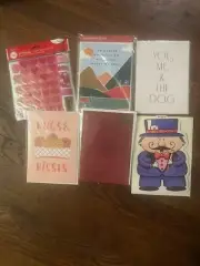 Valentine’s Cards 8 Assorted & 180 Stickers. Brand New.