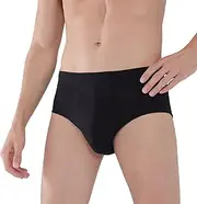 AIRCUTE Washable Super Absorbency Urinary Incontinence Underwear for Men, Soft Regular Briefs for Bladder Leaks(160ML)