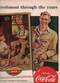 在飛比找Yahoo!奇摩拍賣優惠-西風(((1951年 歲月提神 Coca-Cola 可口可樂