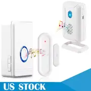 Security Window and Door Alarm Magnetic Sensor Wireless Chime Alarm DIY for Home