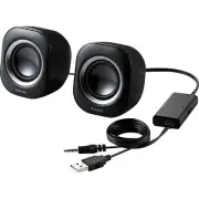 Elecom Compact Speaker/4W/USB Power Color Black, MS-P08UBK, 1pc