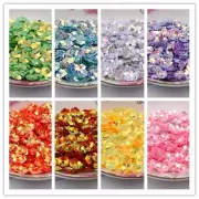 AB Flower Cup Sequins 10mm Blossom Sequin Center Hole Sewing Craft Materials 50g