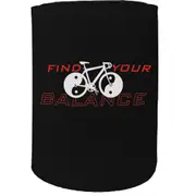Alcohol Stubby Holder - Find Balance Cycling - Funny Novelty Birthday Gift Joke Beer Can Bottle