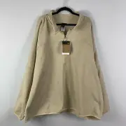 The North Face Big Front Range 1/2 Zip Fleece Jacket Heather Beige Mens 5X