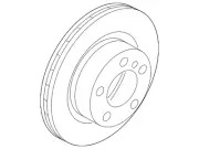 Genuine BMW Disc Brake Rotor Front 34-11-8-848-418 (for: BMW)