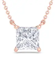 14K Rose Gold 3.00 ct. tw. Lab-Grown Diamond Solitaire Pendant