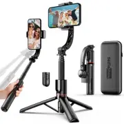 Smartphone Gimbal Stabilizer with Remote, Aluminum Extendable Selfie Stick Tr...