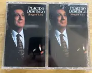 Placido Domingo Songs Of Love 2 Cassette Tapes Set NEW SEALED