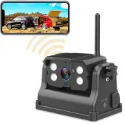 WiFi Magnetic Powered Wireless Backup Camera Truck RV Trailer for iPhone Android