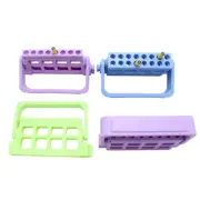10Pcs Dental Endo Endodontic Root Canal File Holder Lab Drill Stand 8/16 Holes
