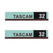 TASCAM 32 Tape Deck Badge Custom Aluminum 74mm(2.9")X15mm(0.59")